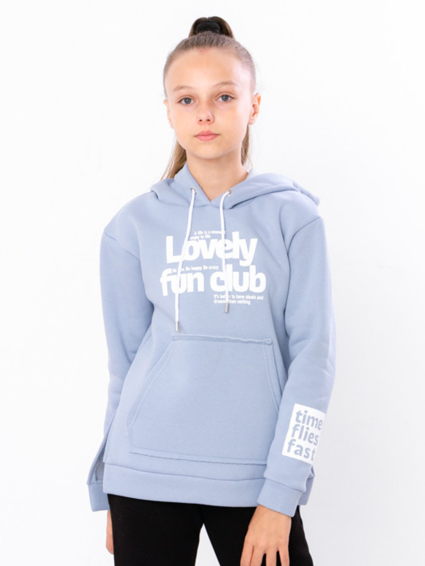 Худи Носи своє модель 6161-025-33-5-blakitna-pudra-lovely Фото