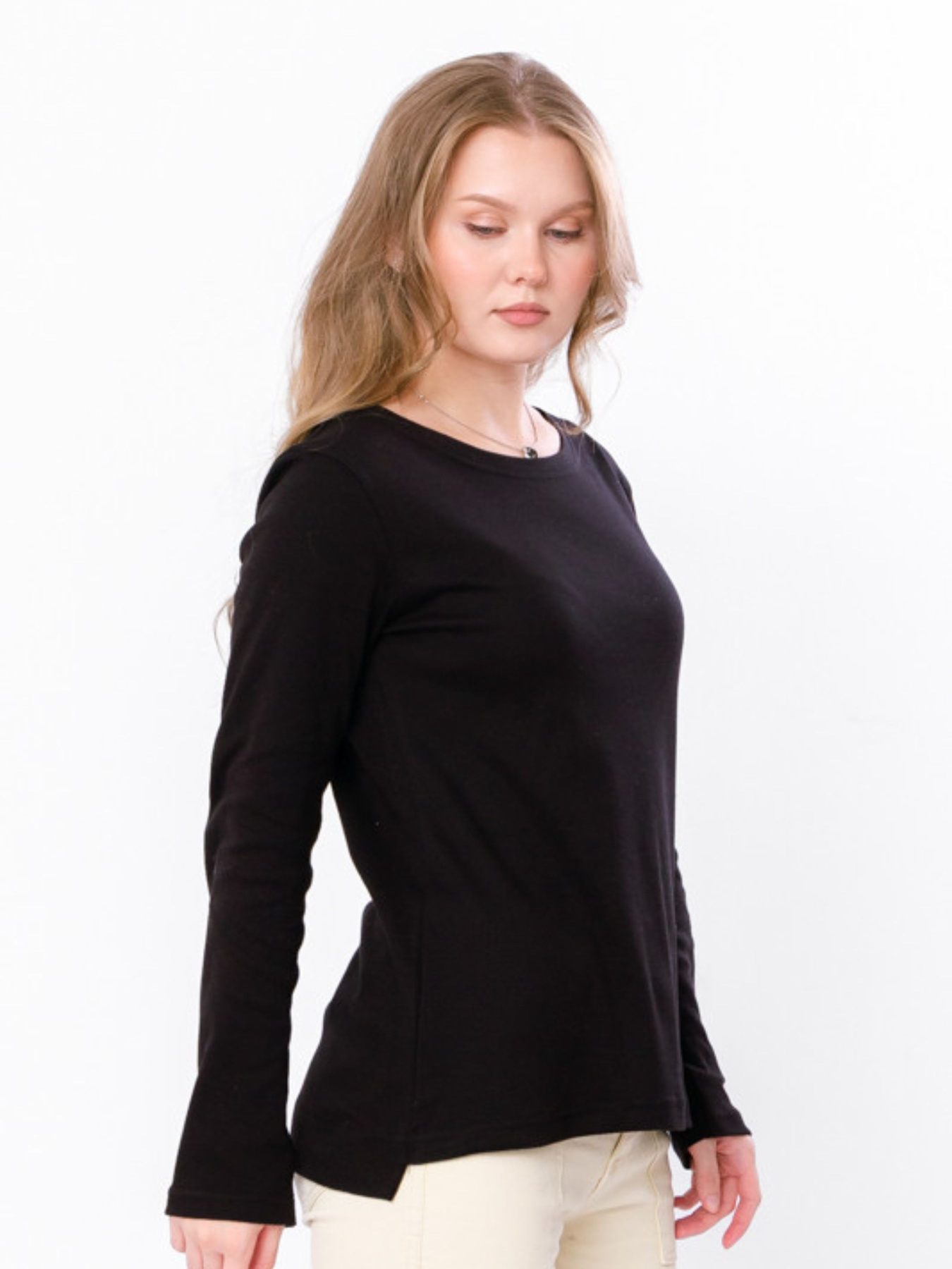 Лонгслів Носи своє модель 8098-015-chornij Лонгслів Носи своє модель 8098-015-chornij Фото