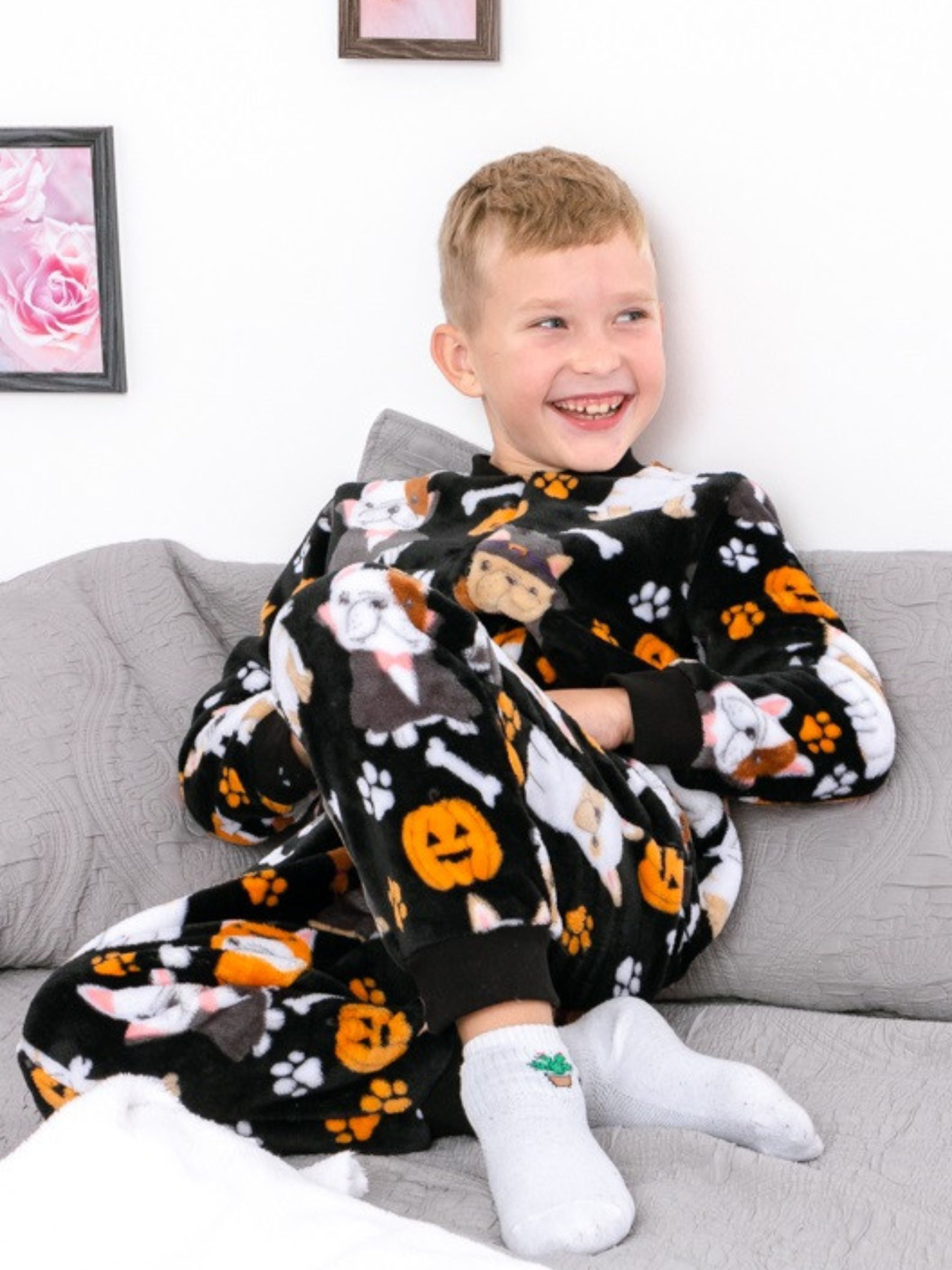 Пижама Носи своє модель 6167-035-4-pesiki-chornij Фото