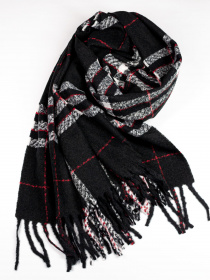 Шарф ISSA Plus модель SH-34_black Шарф ISSA Plus модель SH-34_black Фото