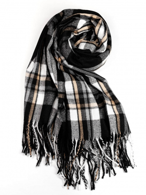 Шарф ISSA Plus модель SH-35_black Фото