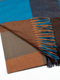 Шарф ISSA Plus модель SH-36_bluebrown Фото