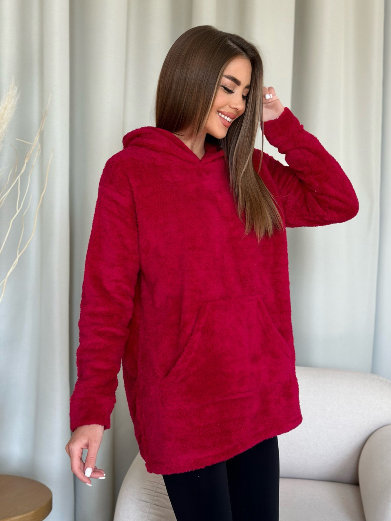 Худи ISSA Plus модель WN20-350_бордовый Фото