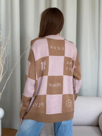 Свитер ISSA Plus модель WN20-556_beige Фото