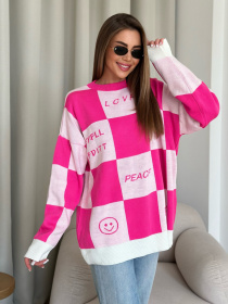 Светр ISSA Plus модель WN20-556_pink Фото