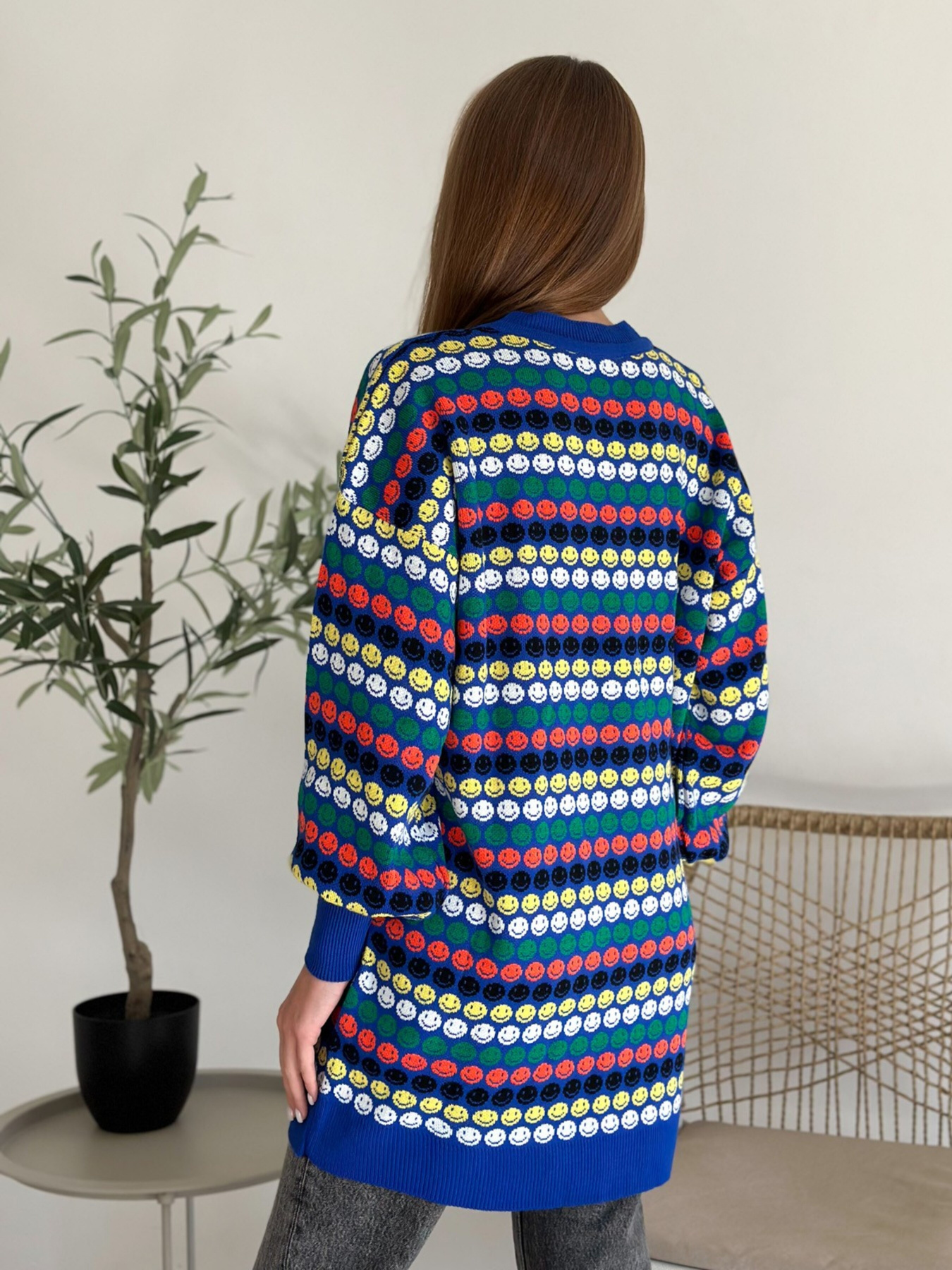 Джемпер ISSA Plus модель WN20-557_blue Фото