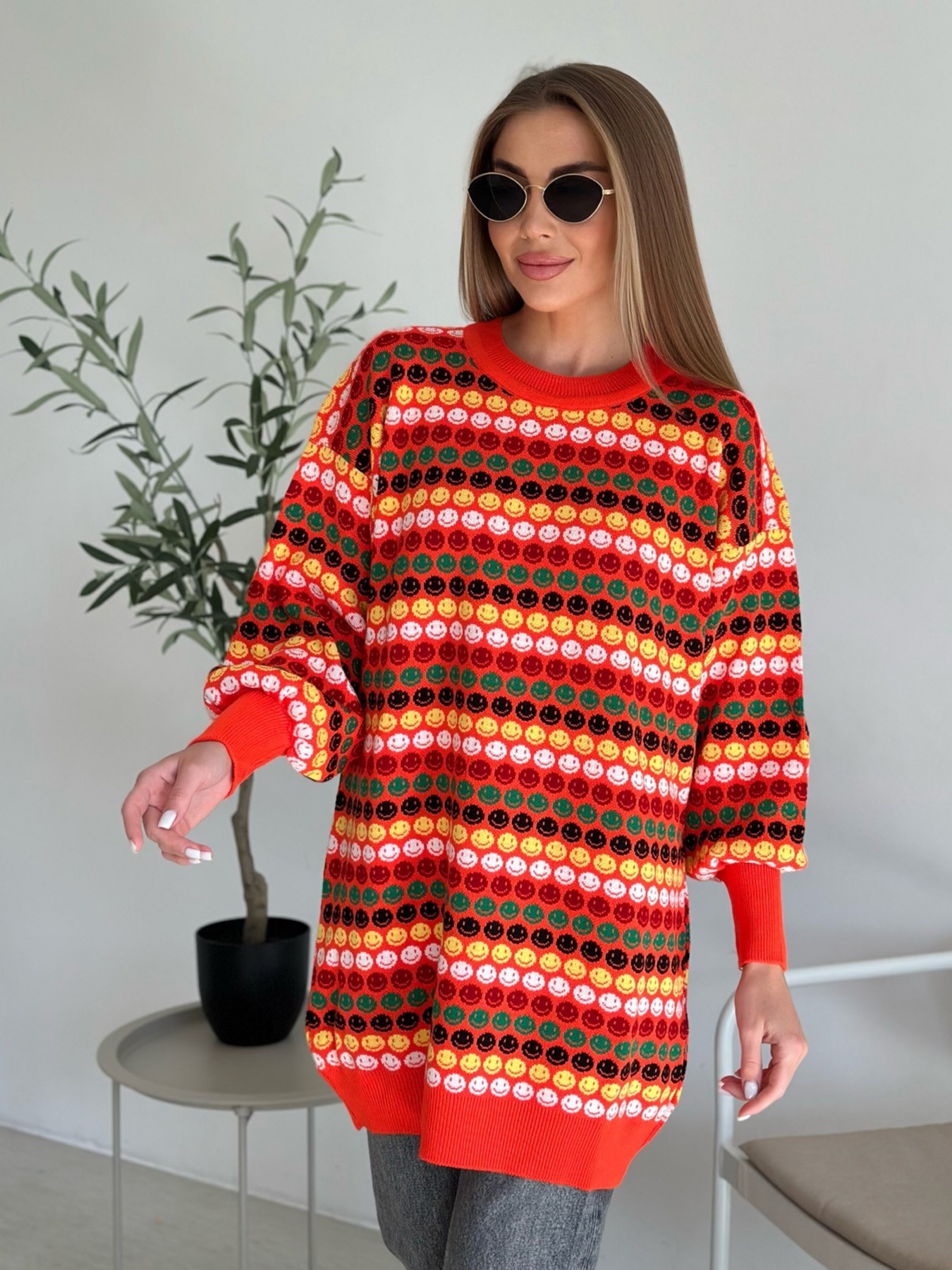 Джемпер ISSA Plus модель WN20-557_orange Фото