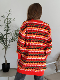 Джемпер ISSA Plus модель WN20-557_orange Фото