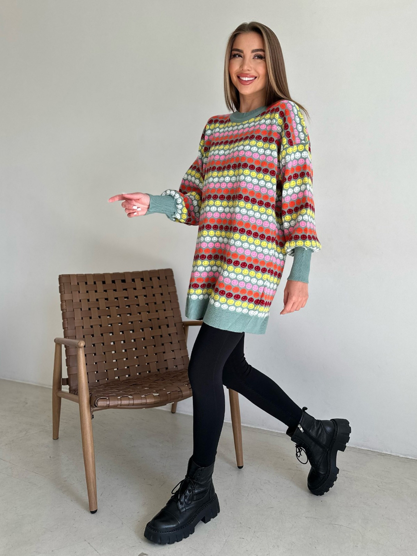 Джемпер ISSA Plus модель WN20-557_gray Фото