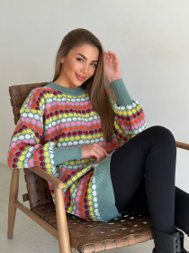 Джемпер ISSA Plus модель WN20-557_gray Фото