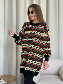 Джемпер ISSA Plus модель WN20-557_black Фото