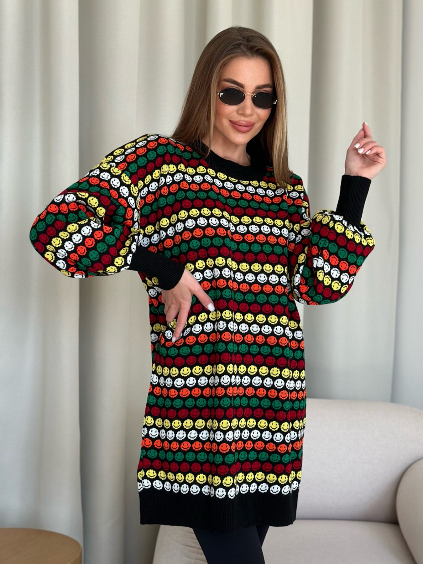 Джемпер ISSA Plus модель WN20-557_black Фото