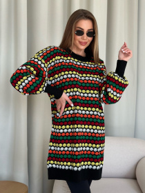 Джемпер ISSA Plus модель WN20-557_black Фото