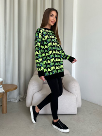 Джемпер ISSA Plus модель WN20-558_black Фото