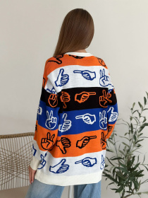 Джемпер ISSA Plus модель WN20-559_multicolor Фото