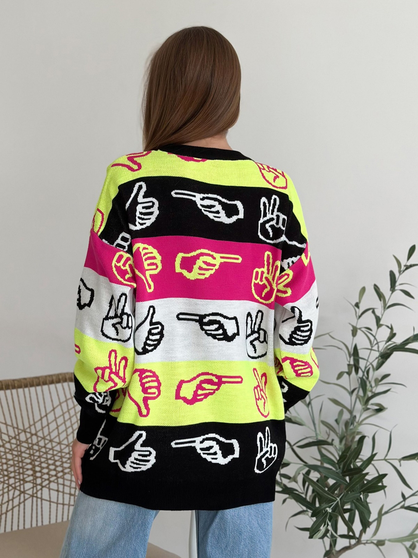 Джемпер ISSA Plus модель WN20-559_black Фото