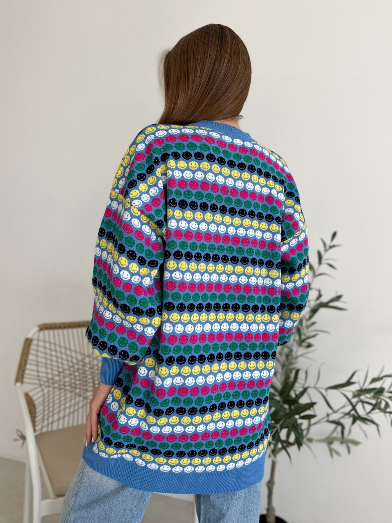 Джемпер ISSA Plus модель WN20-557_lightblue Фото