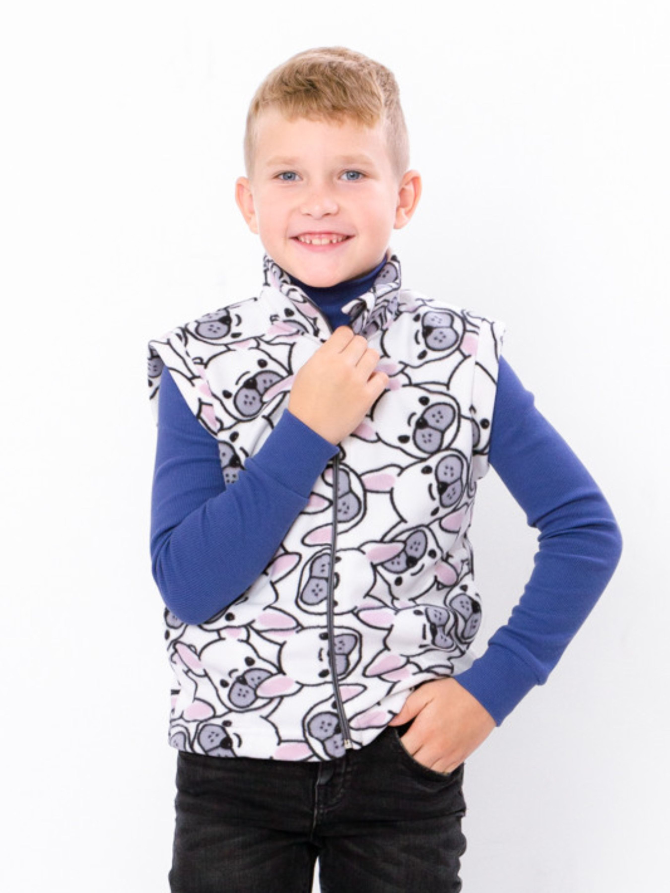 Жилет Носи своє модель 6401-028-4-pesiki-blij Жилет Носи своє модель 6401-028-4-pesiki-blij Фото