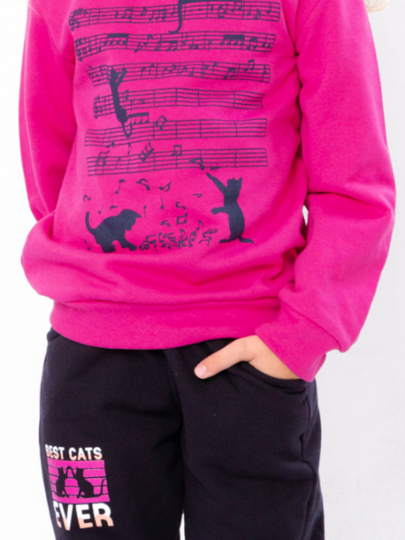 Спортивный костюм Носи своє модель 6063-023-33-7-svtlo-malinovij-chorn-sinj Фото