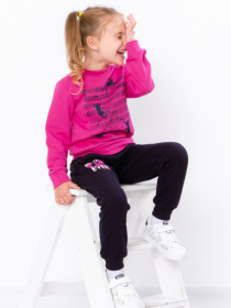 Спортивный костюм Носи своє модель 6063-023-33-7-svtlo-malinovij-chorn-sinj Фото