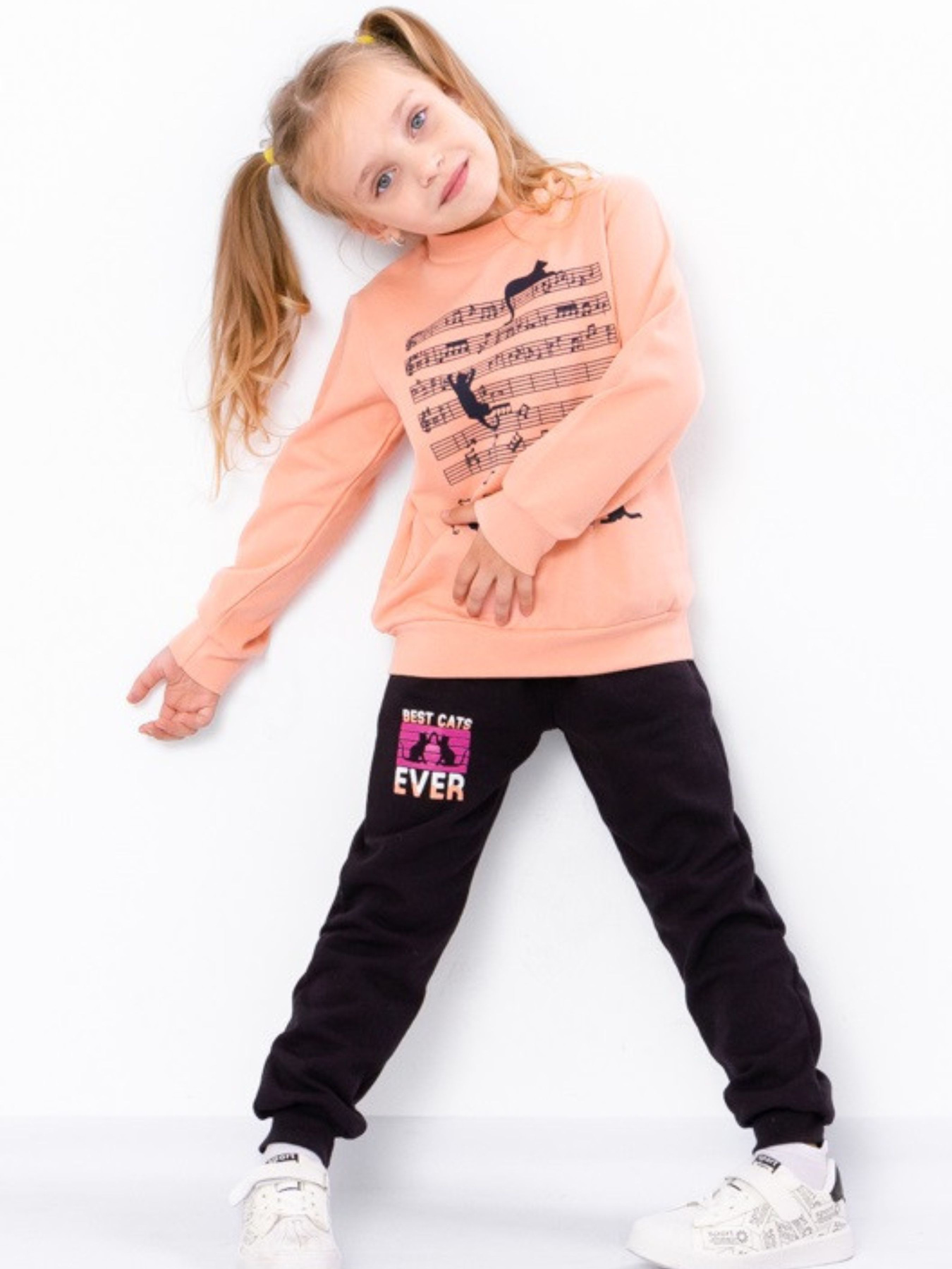 Спортивный костюм Носи своє модель 6063-023-33-7-persik-chorn-sinj Спортивный костюм Носи своє модель 6063-023-33-7-persik-chorn-sinj Фото