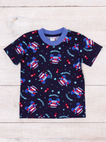 Футболка Носи своє модель 6021-002-2-mashinki-chornilxno-sinj Фото