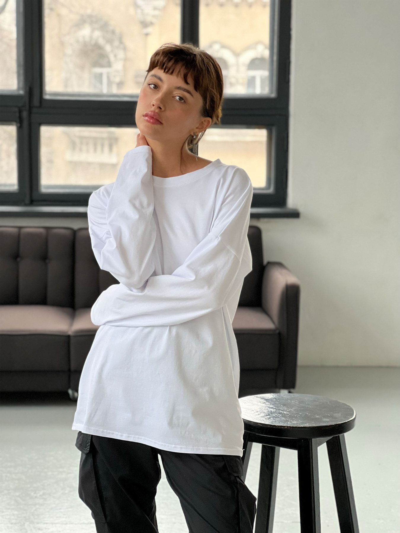 Лонгслив IJ модель ij-longsleave-white Фото