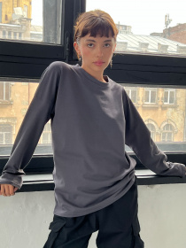 Лонгслів IJ модель ij-longsleave-grafit Фото