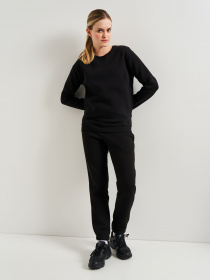 Свитшот Роза модель 230411_black Фото