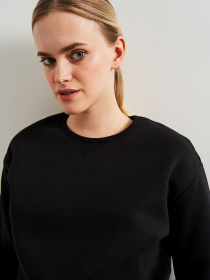 Свитшот Роза модель 230411_black Фото