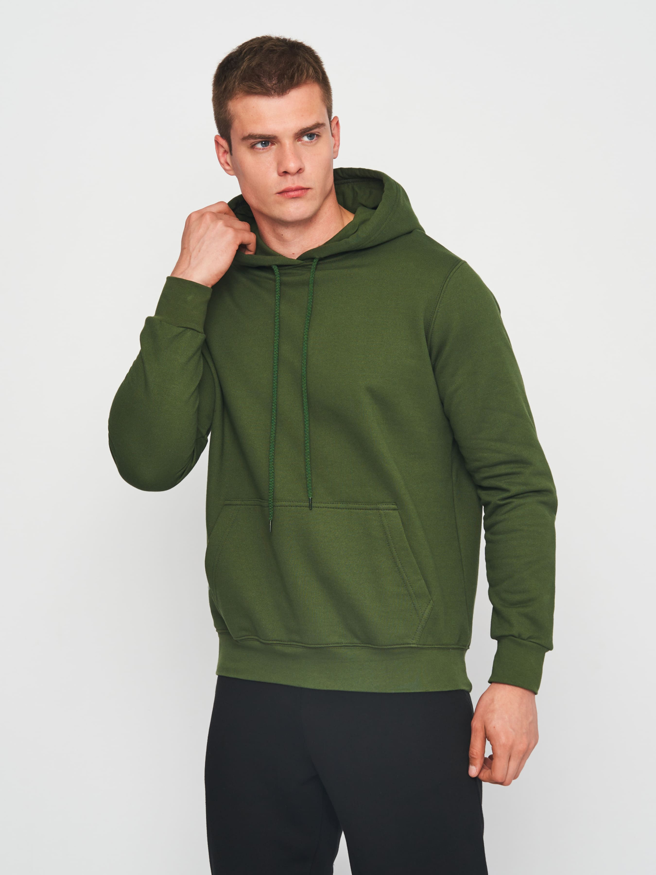 Худи Роза модель 1707061_olive Фото