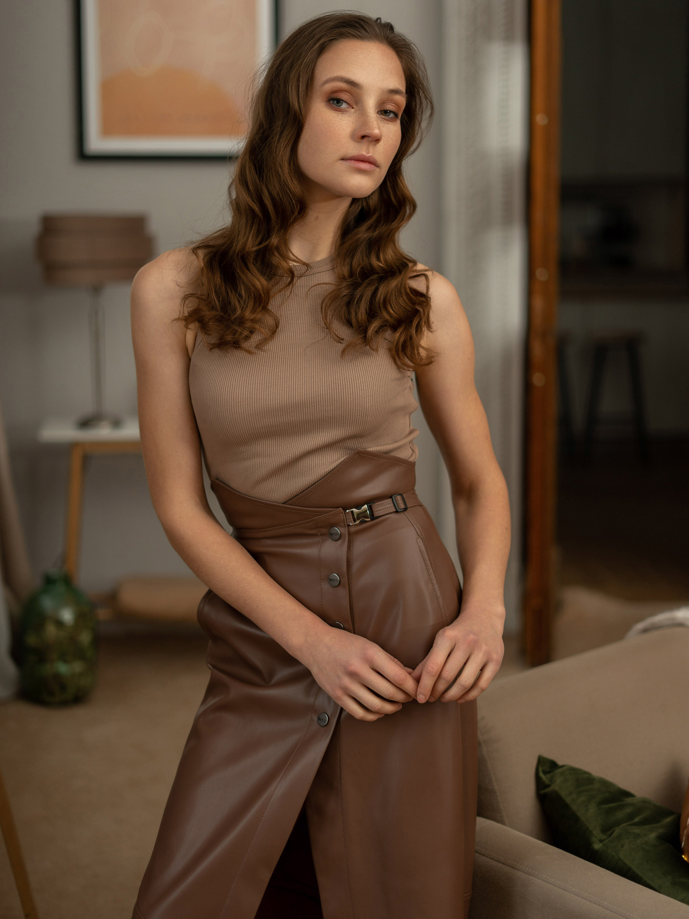 Спідниця міді 7/11 Seven Eleven модель SE21SkBrassicaLtrBr Фото