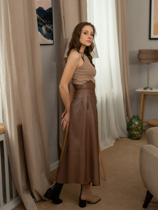 Юбка миди 7/11 Seven Eleven модель SE21SkBrassicaLtrBr Фото