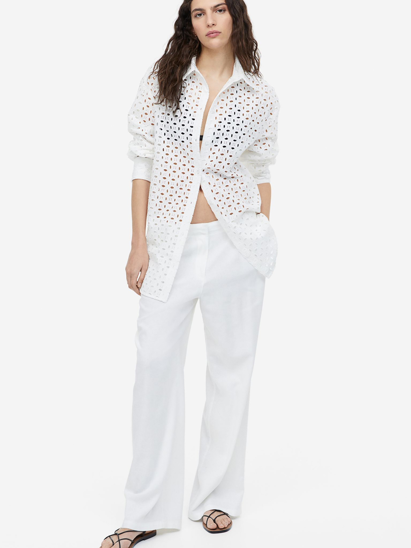 Брюки повседневные H&M модель 69498 Фото