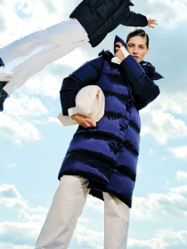 Пуховик MARCHI модель FW2324-16-BLUE Фото