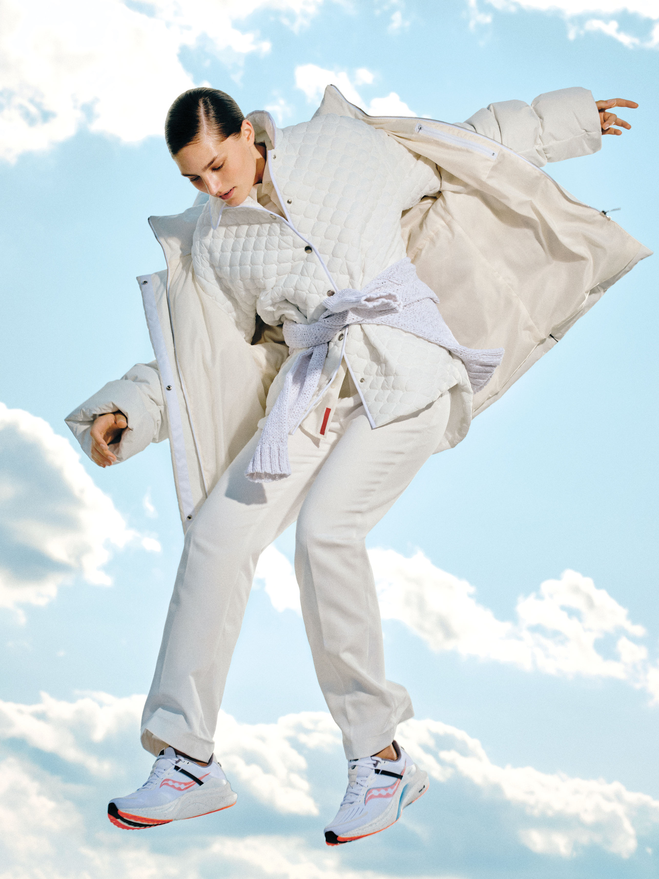 Пуховик MARCHI модель FW2324-23-WHITE Фото