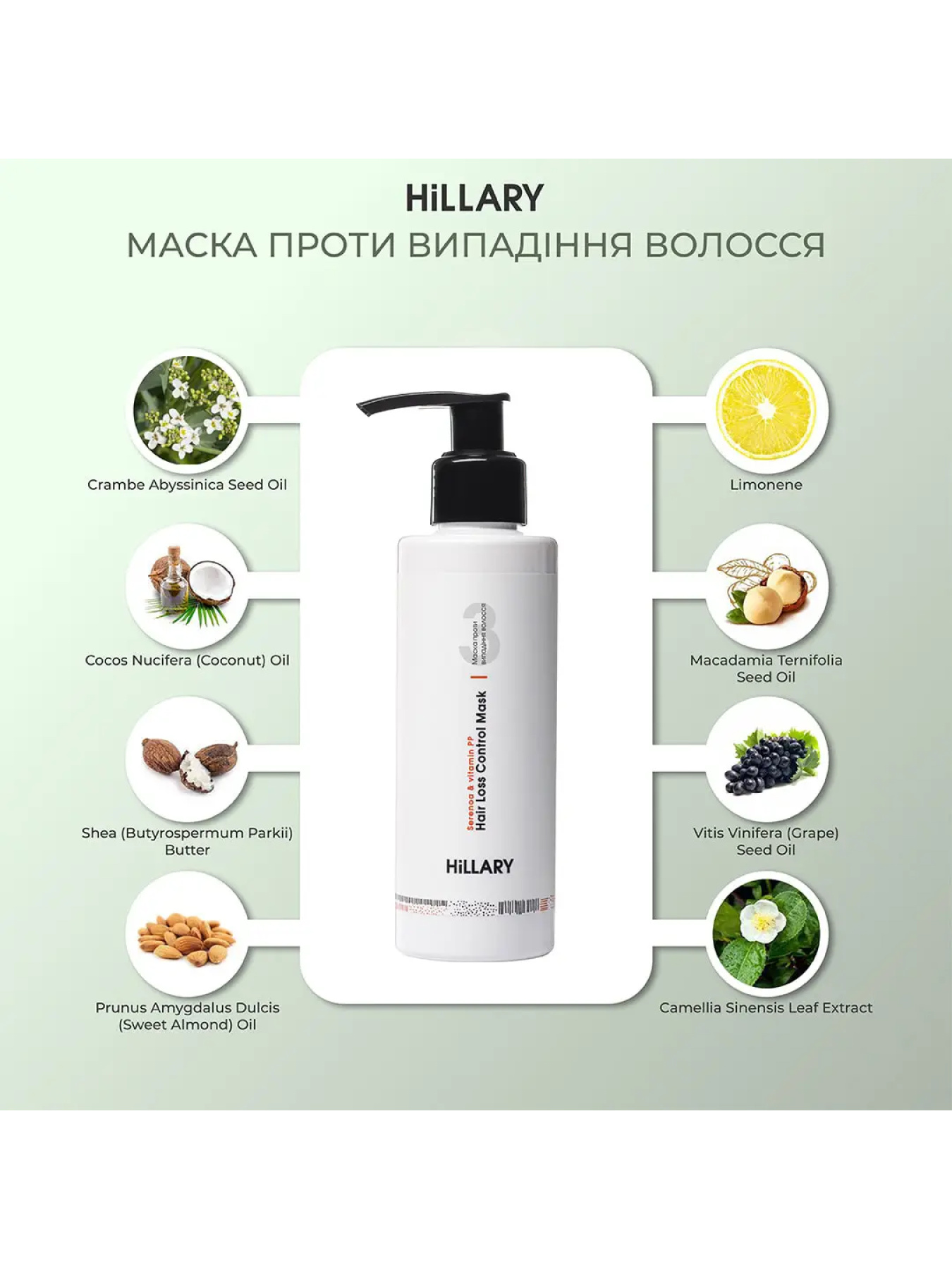 Комплекс проти випадіння волосся + Сироватка для волосся Hillary модель HI-11-659 Фото