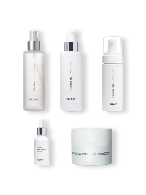 Покроковий догляд за обличчям сухого типу шкіри Hillary модель K-11-820 Покроковий догляд за обличчям сухого типу шкіри Hillary модель K-11-820 Фото