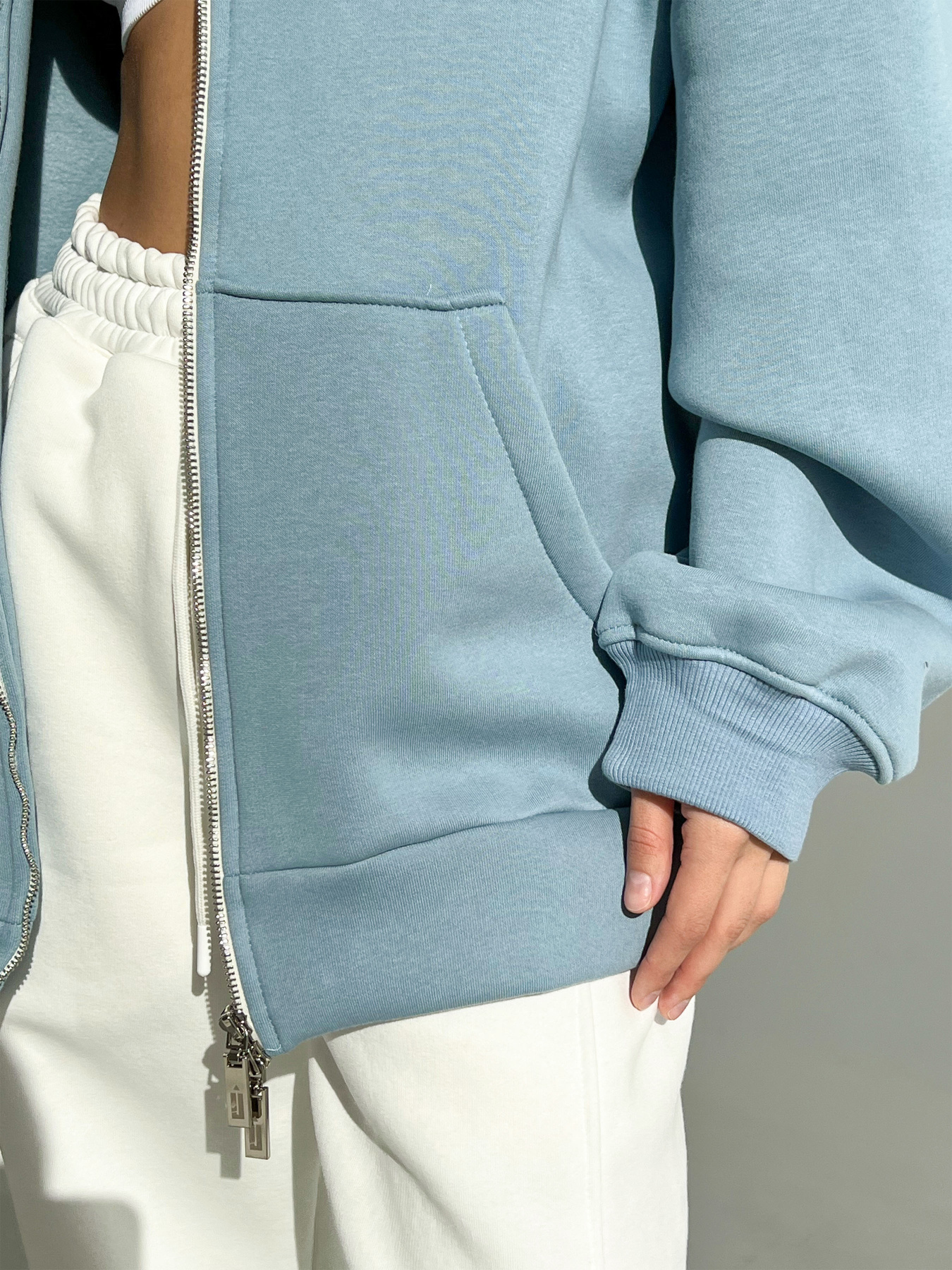 Кофта IJ модель ij-hoodie-zip-blue Фото