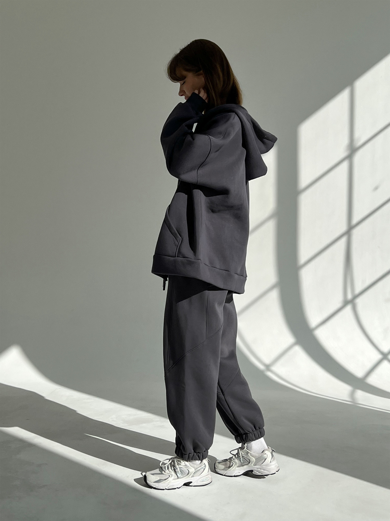 Кофта IJ модель ij-hoodie-zip-grafit Фото