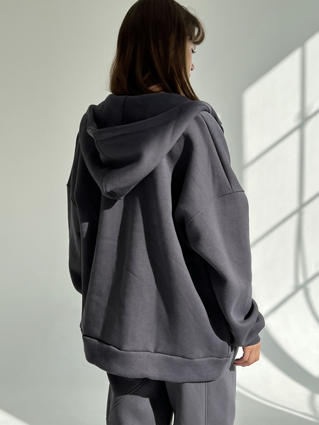 Кофта IJ модель ij-hoodie-zip-grafit Фото