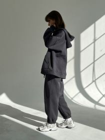 Кофта IJ модель ij-hoodie-zip-grafit Фото