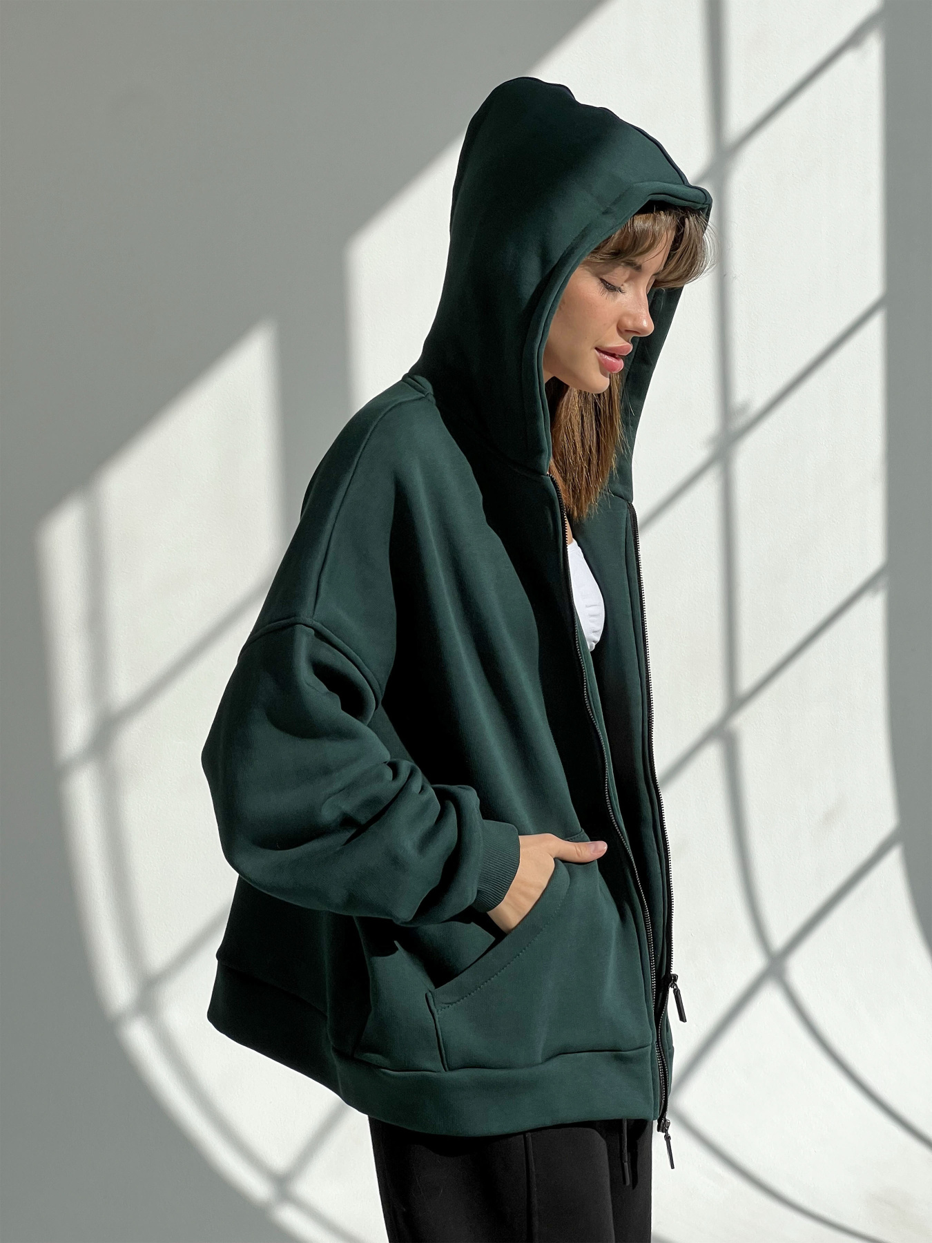 Кофта IJ модель ij-hoodie-zip-green Фото