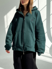 Кофта IJ модель ij-hoodie-zip-green Фото