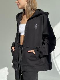 Кофта IJ модель ij-hoodie-zip-black Фото