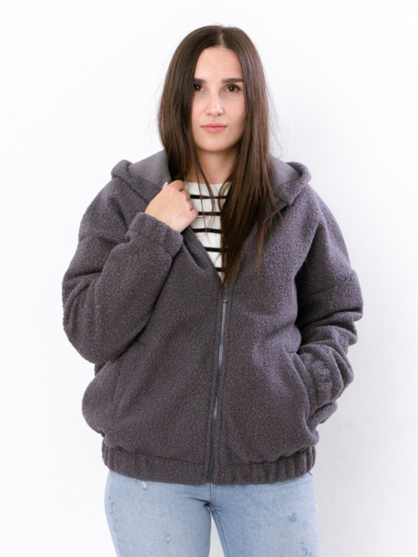 Демисезонная куртка Носи своє модель 8367-130-temno-srij Фото