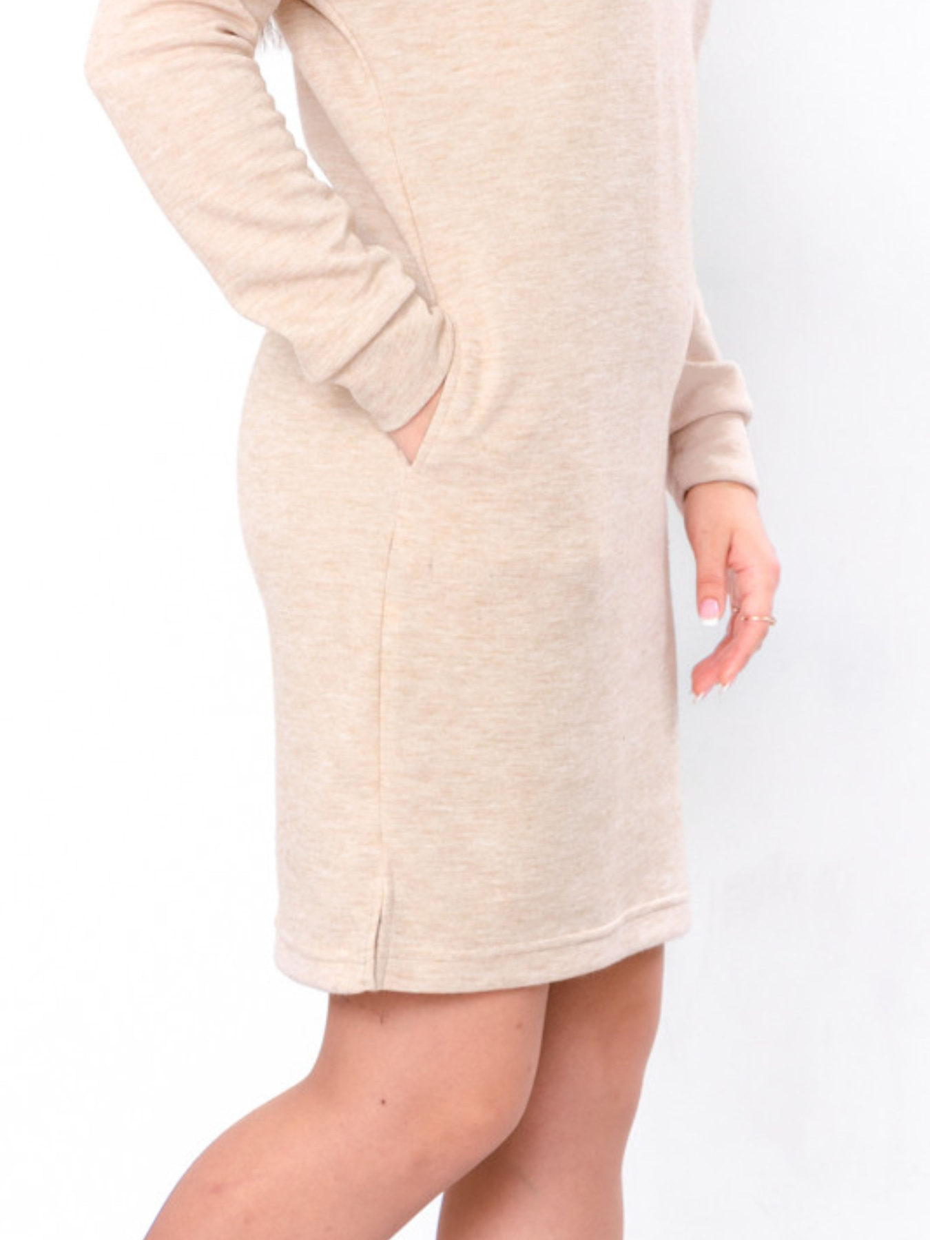 Платье мини Носи своє модель 8163-112-bezhevij-melanzh Фото