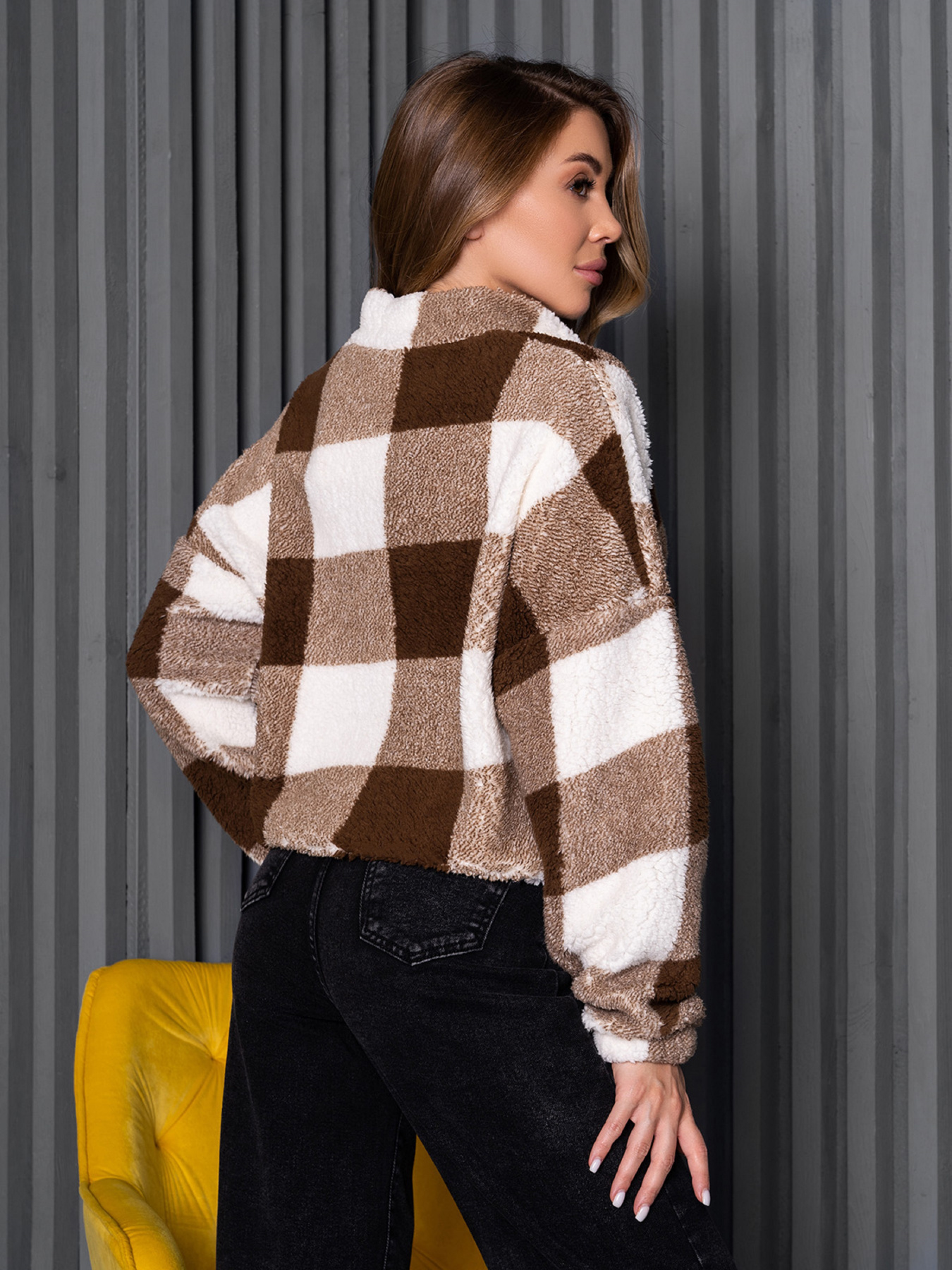 Кофта ISSA Plus модель SA-488_бежевый Фото