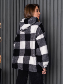 Худи ISSA Plus модель 14266_черный_белый Фото