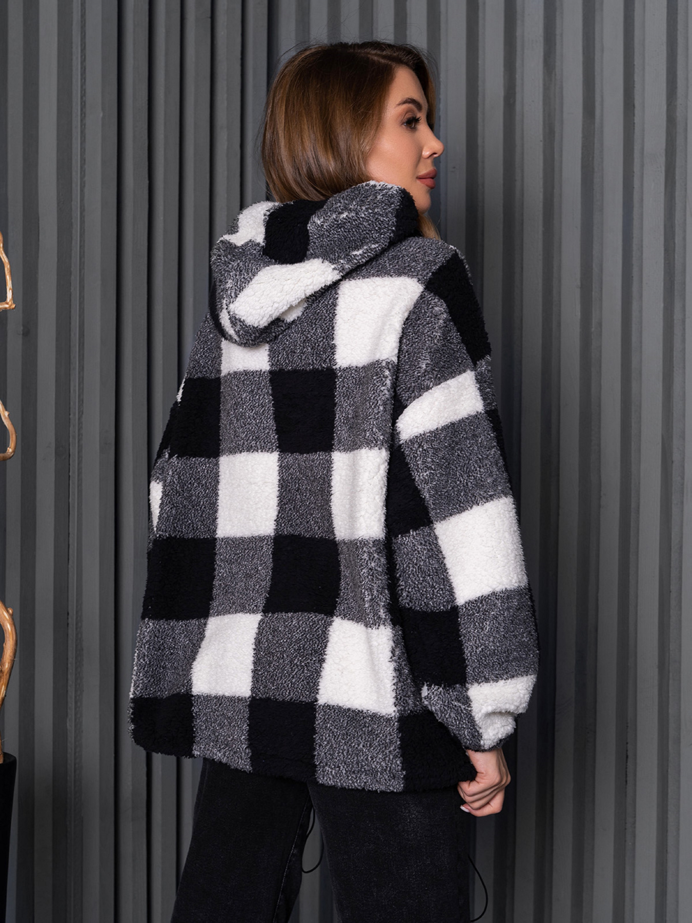 Худі ISSA Plus модель 14266_черный_белый Фото